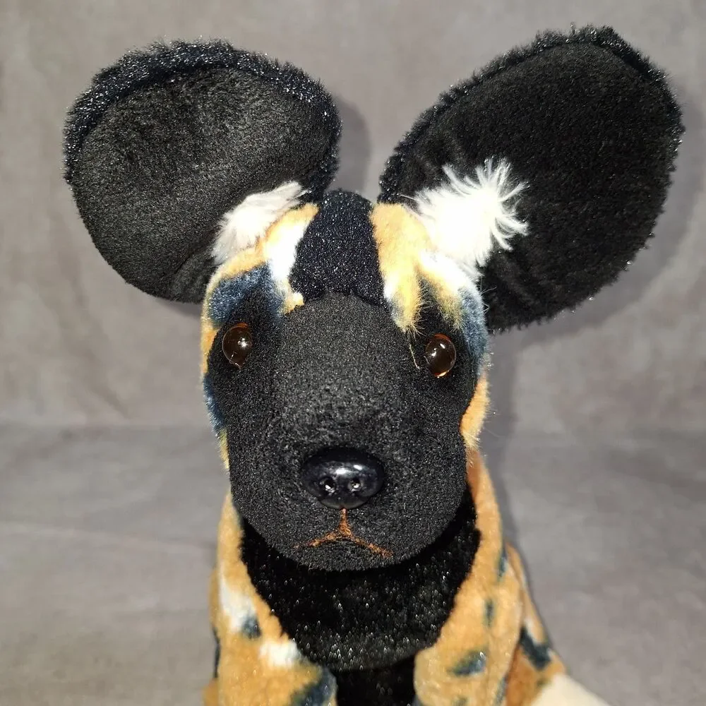 Adventure Planet Hyena Painted Wild African Dog Plush Stuffed Animal Toy